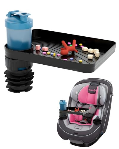 SEVEN SPARTA Car Seat Tray for Kids Toddler Travel with Soft Rubber Base, Rotatable and Removable... | Amazon (US)