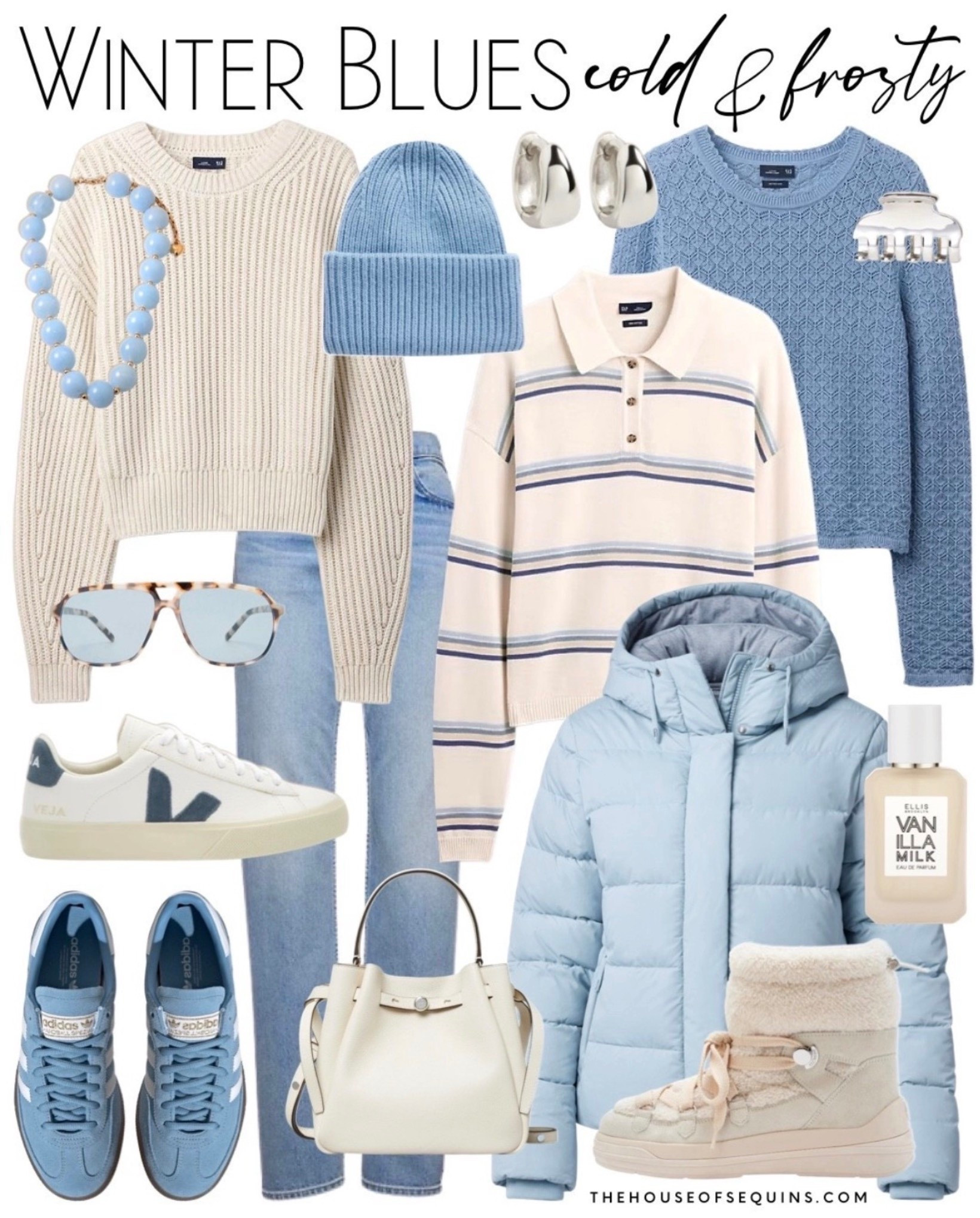 Shop cold weather winter outfits! GAO jeans, vuori puffer, preppy outfit, polo knit, gap sweater, adidas spezial, Veja sneakers, Nike sneakers, moncler snow boots, knit beanie, silver hoop earrings, Tory Burch bag and more! 

Follow my LTK @thehouseofsequins on the @shop.LTK app to view this post and get my exclusive app-only content!

#liketkit 
@shop.ltk
https://liketk.it/5R6IG

Follow my LTK @thehouseofsequins on the @shop.LTK app to view this post and get my exclusive app-only content!

#liketkit #LTKgrwm #LTKSaleAlert #LTKootd
@shop.ltk
https://liketk.it/5R6MB