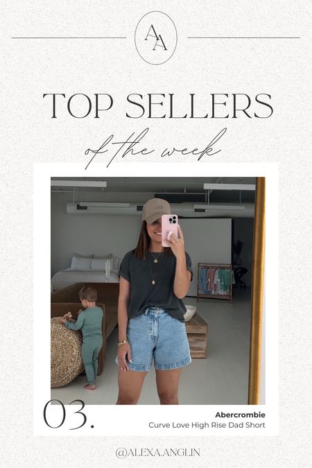 Top sellers of the week— Curve Love High Rise Dad Shorts // the best denim shorts!! I’m wearing a size 26 for reference + size small in the tee. 

#LTKSeasonal #LTKFindsUnder100 #LTKStyleTip