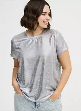 Foil Hacci Crew Easy Tee | Torrid (US & Canada)