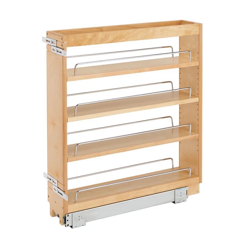 Rev-A-Shelf Pullout Kitchen Cabinet Organizer Spice Rack, Maple | Wayfair North America