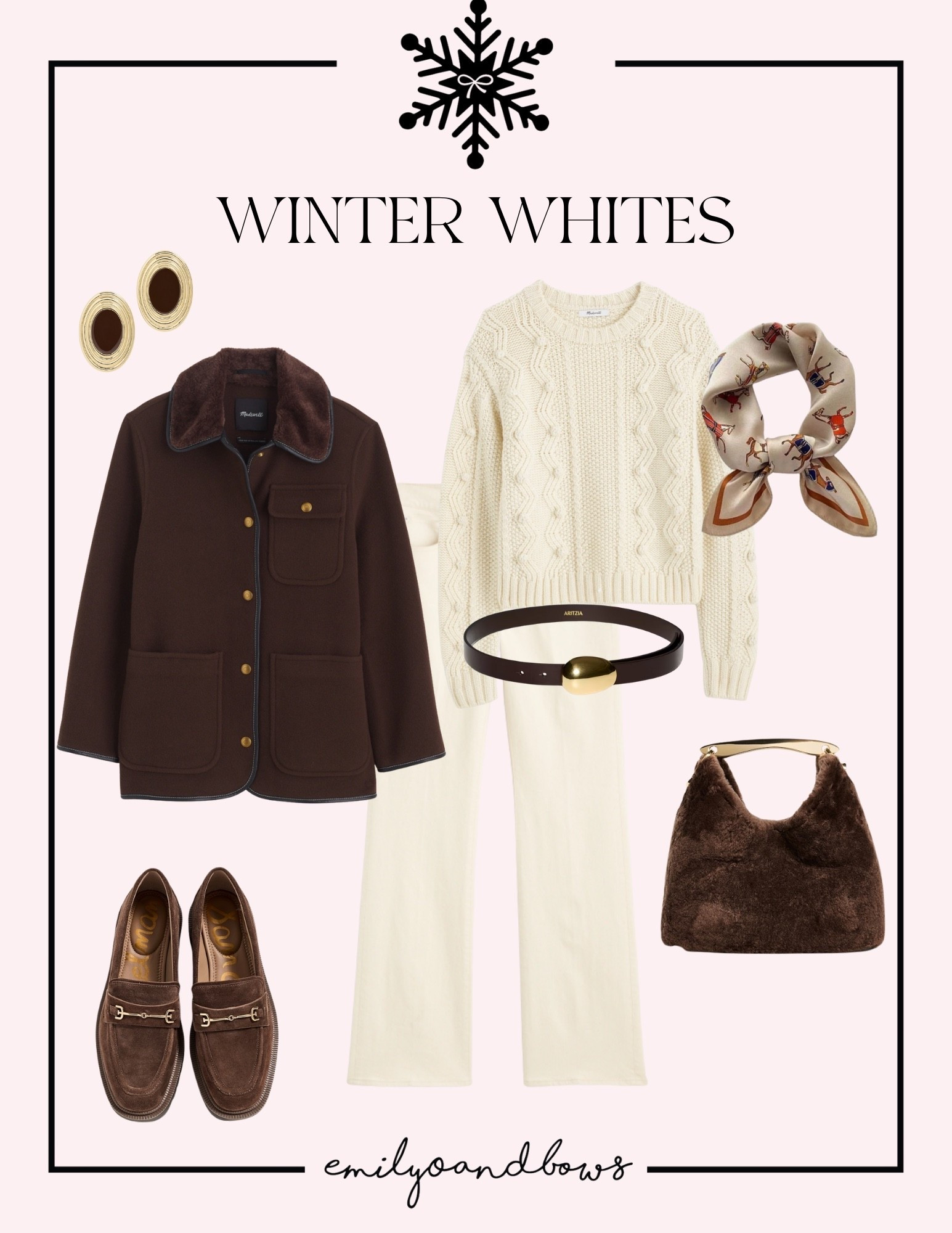 Winter whites! ❄️

An elevated winter look with a classic base 