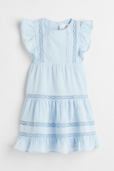 Flounced Lace-detail Dress | H&M (US + CA)