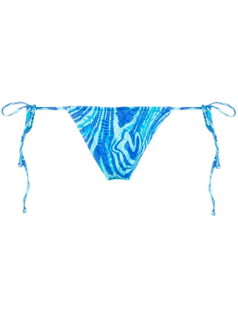 Tia abstract-print tied bikini bottoms | Farfetch (US)