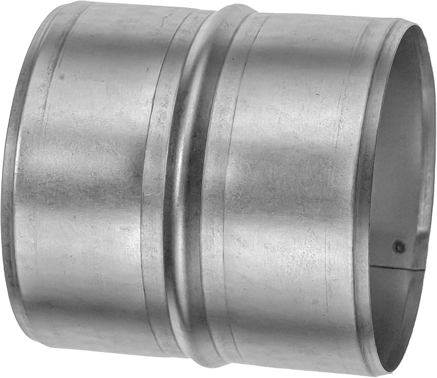 Vent Systems 4'' Inch Galvanized Steel Duct Connector - Round Ventilation Duct Extension - Metal ... | Amazon (US)