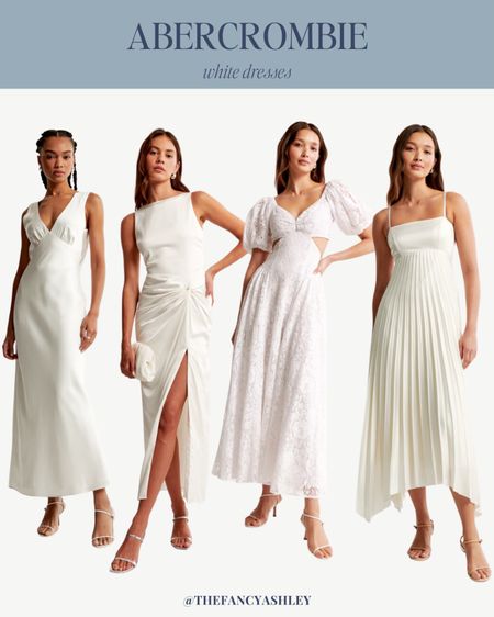 Abercrombie formal white dresses! Loving all of these finds 

#LTKparties #LTKSeasonal #LTKstyletip