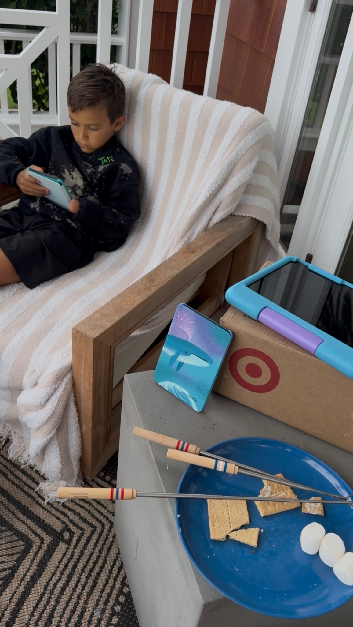 #ad
Nights by the fire just got better 🔥📚 S’mores, giggles, and a little screen time made easy with our Fire tablet + Kindle. With Amazon Kids+ and the Parent Dashboard, I can filter by age, set limits, or add extra time when the night’s too good to cut short. Big adventures, tiny backyard moments. Shop Amazon at target! #target #targetpartner @target

#LTKFamily #LTKKids #LTKTravel