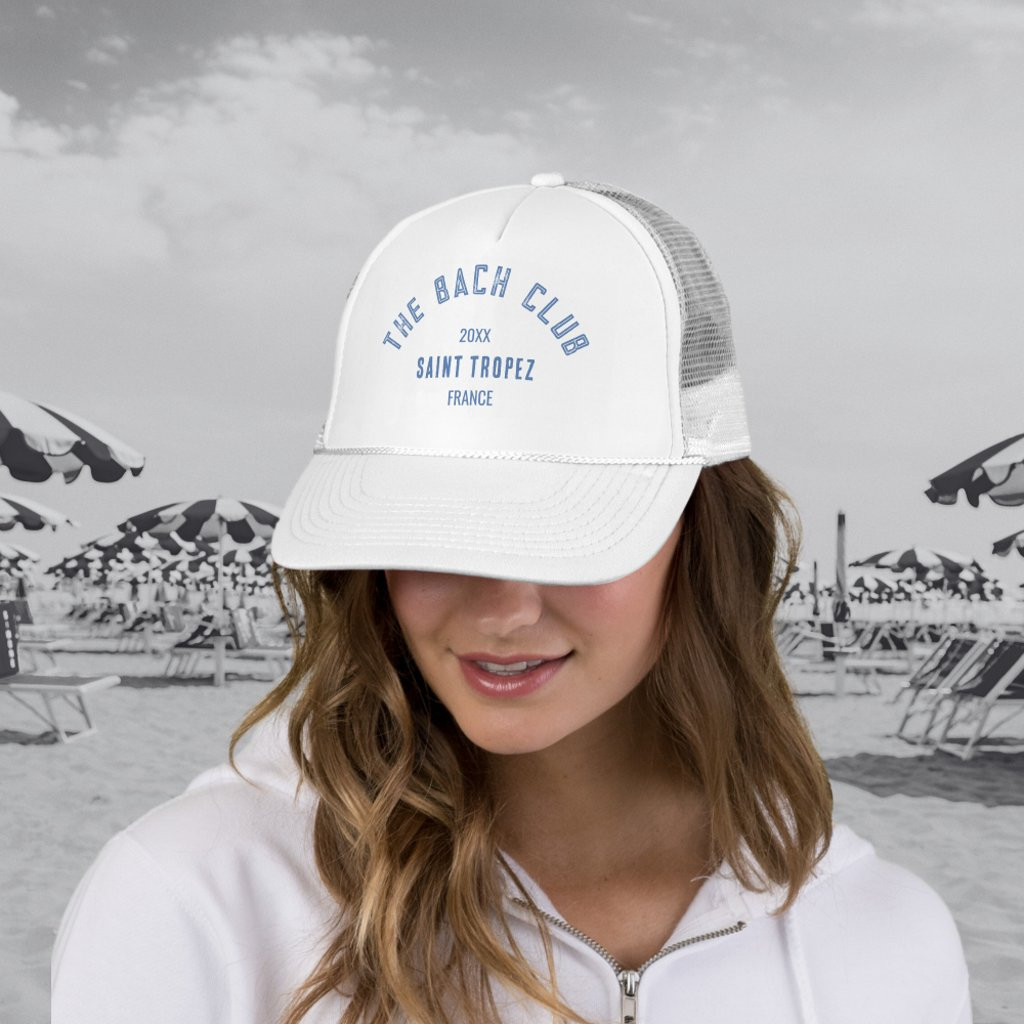 The Bach Club Blue Custom Crest Bachelorette | Zazzle