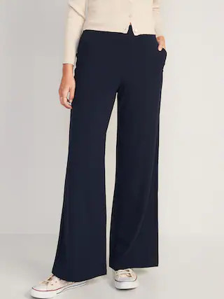High-Waisted PowerSoft Wide-Leg Pants for Women | Old Navy (US)