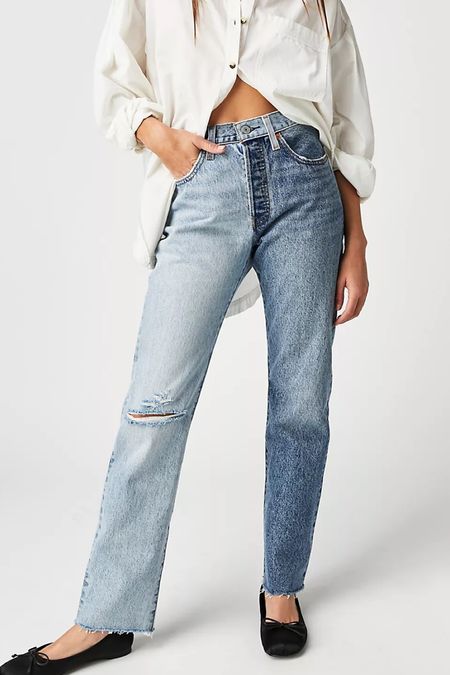 Two tone jeans!