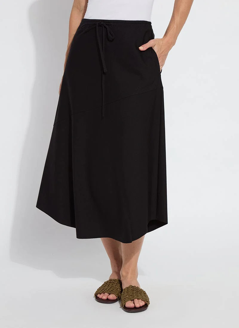 Nora Drawstring Midi Skirt | Lysse