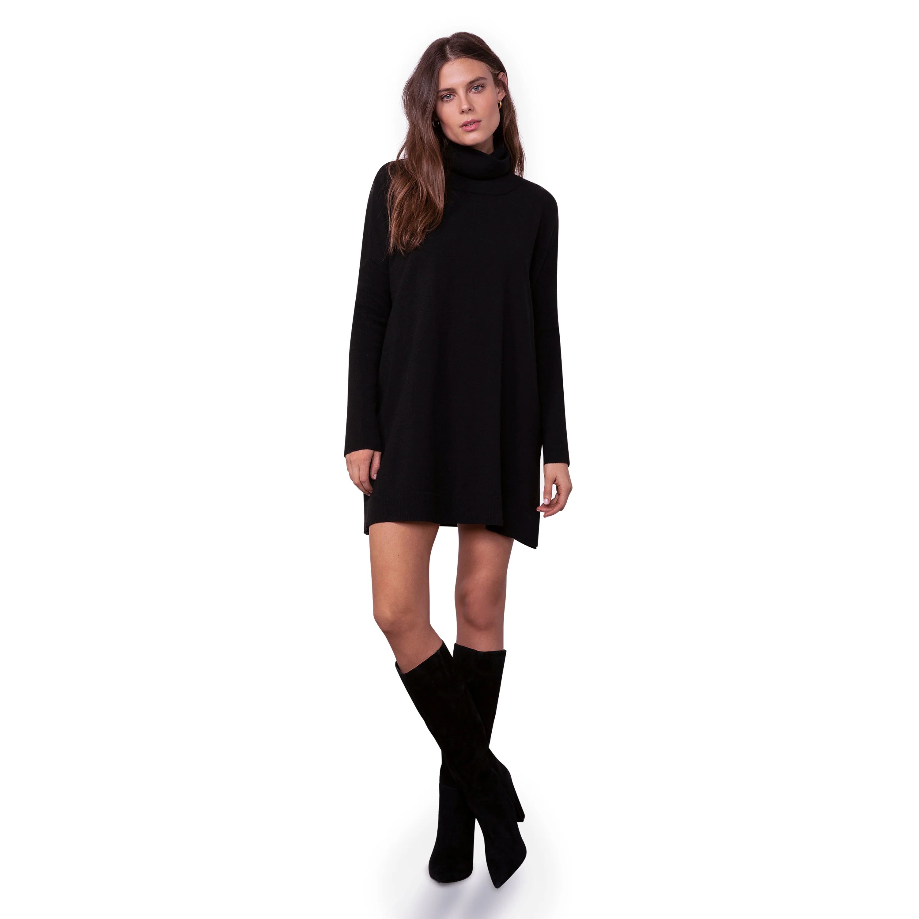 HUG ME TIGHT SWEATER DRESS BLACK | Steve Madden (US)