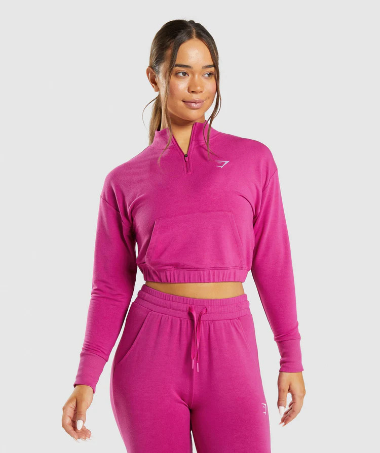 Gymshark Training Pippa Pullover - Dragon Pink | Gymshark US