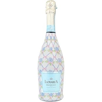 Beau Bottles Hydrangea Lattice Custom Wine Label Wrap for La Marca 750ml Champagne Bottle - Perso... | Amazon (US)