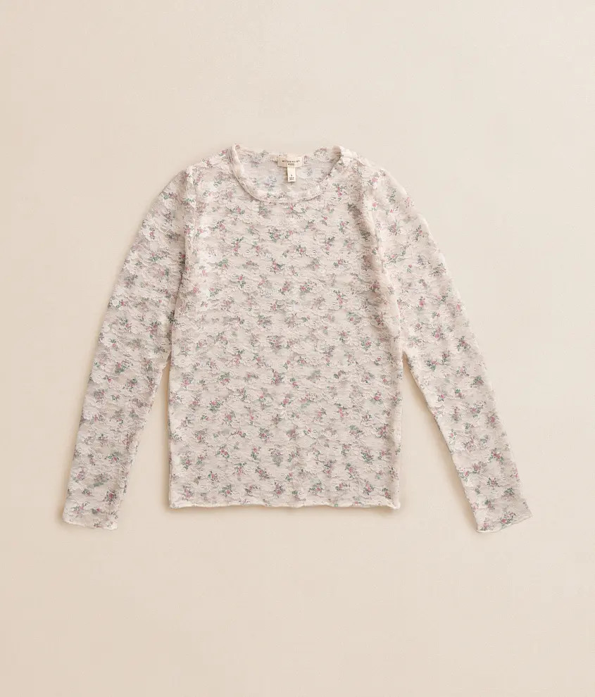Girls - Floral Lace Top | Buckle