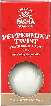 PACHA SOAP Peppermint Twist Froth Bomb 2 Pack, 6 OZ | Amazon (US)