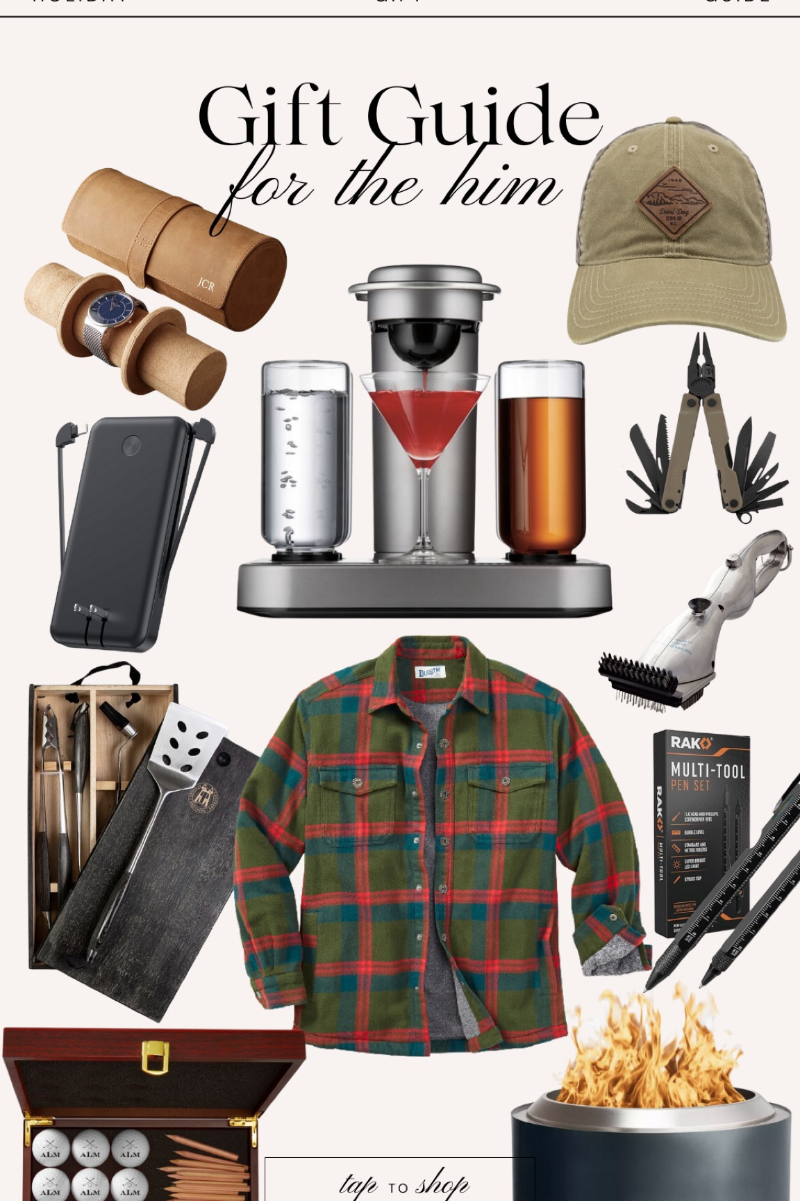 The gift guide for him! A perfect gift guide for all types of men  

#LTKSeasonal #LTKHoliday #LTKGiftGuide