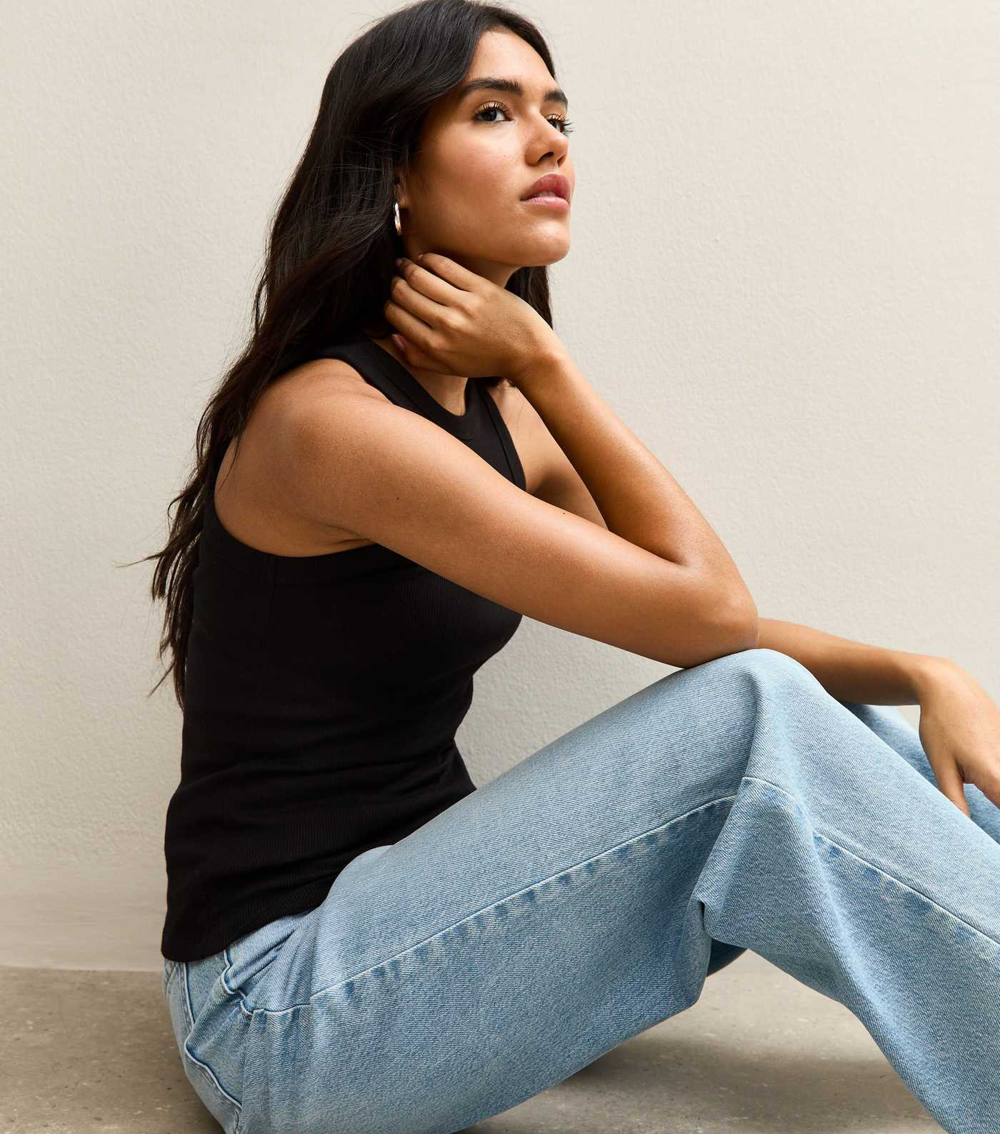 Black Racer Back Vest Top | New Look | New Look (UK)