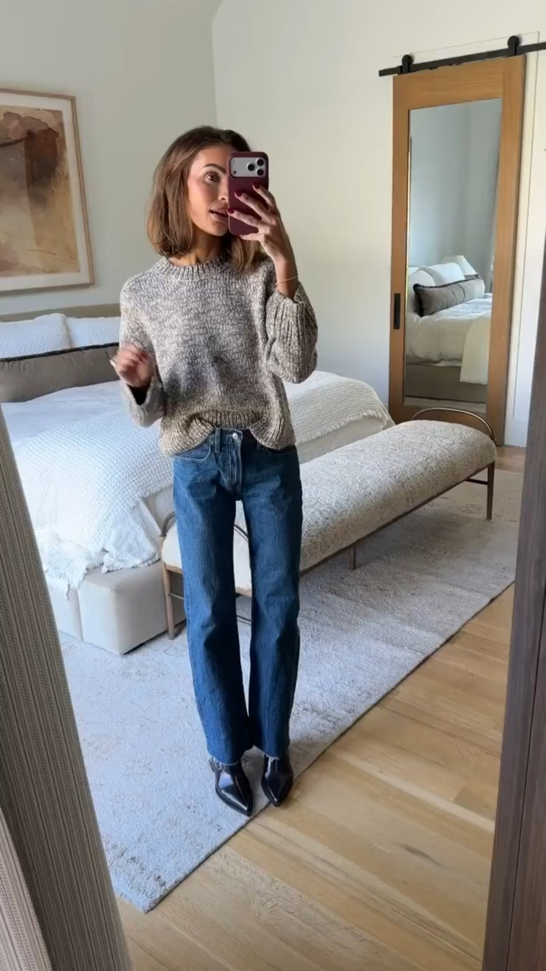 easy winter outfit idea 🤍 this sweater fits perfectly and comes in lots of cute colors 🙌🏼

#LTKSaleAlert #LTKHoliday