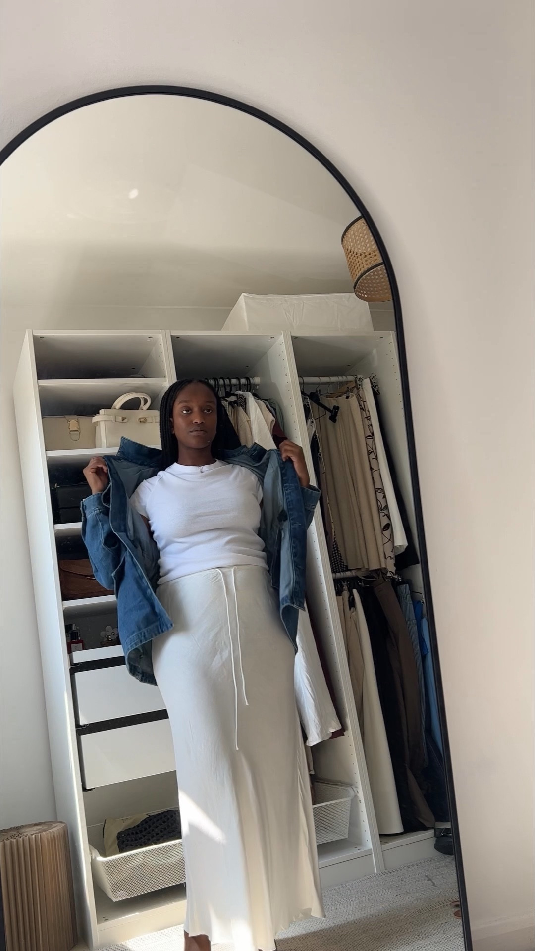 How to style a denim jacket for spring summer with a linen skirt #ltksummer #ltkstyle #summeroutfit #summerstyle #linenskirt #sambas #adidassambas #

#LTKSeasonal #LTKeurope #LTKstyletip