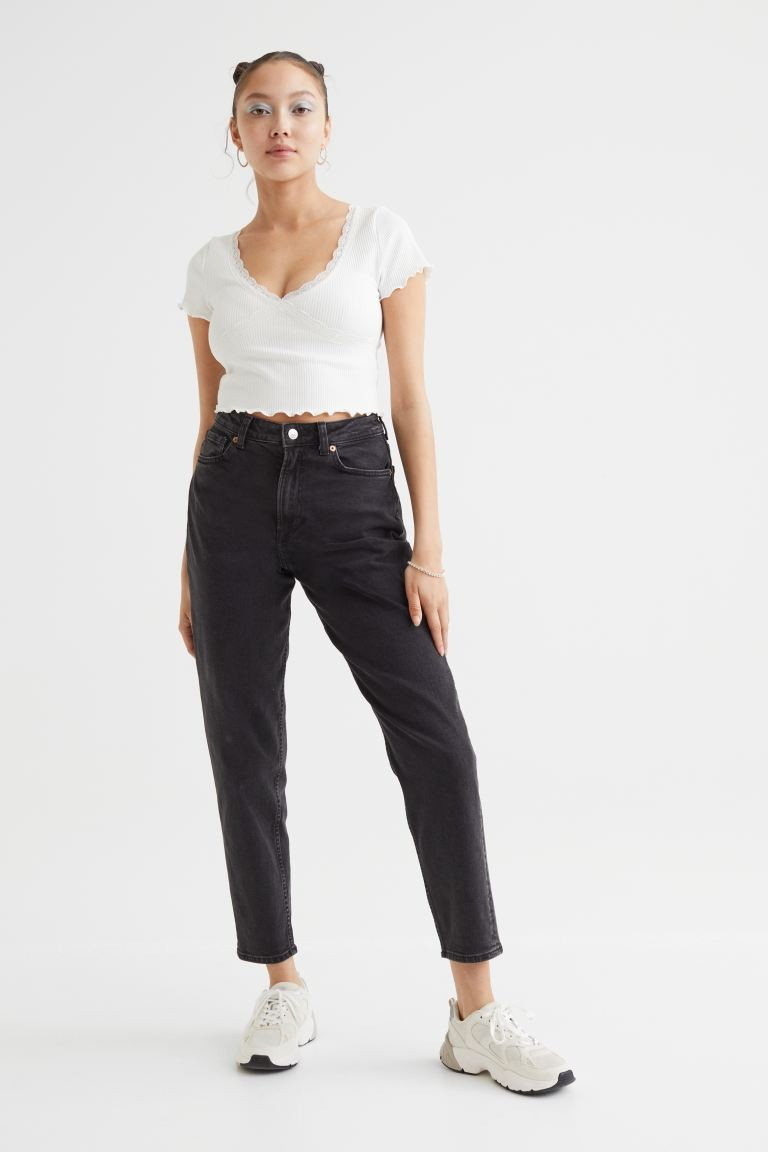 Mom Loose-fit High Ankle Jeans | H&M (US + CA)