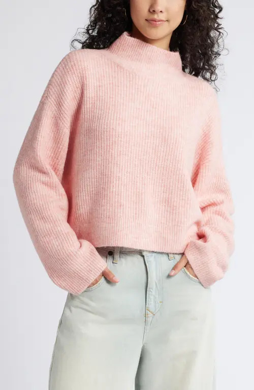Oversize Cozy Mock Neck Sweater | Nordstrom