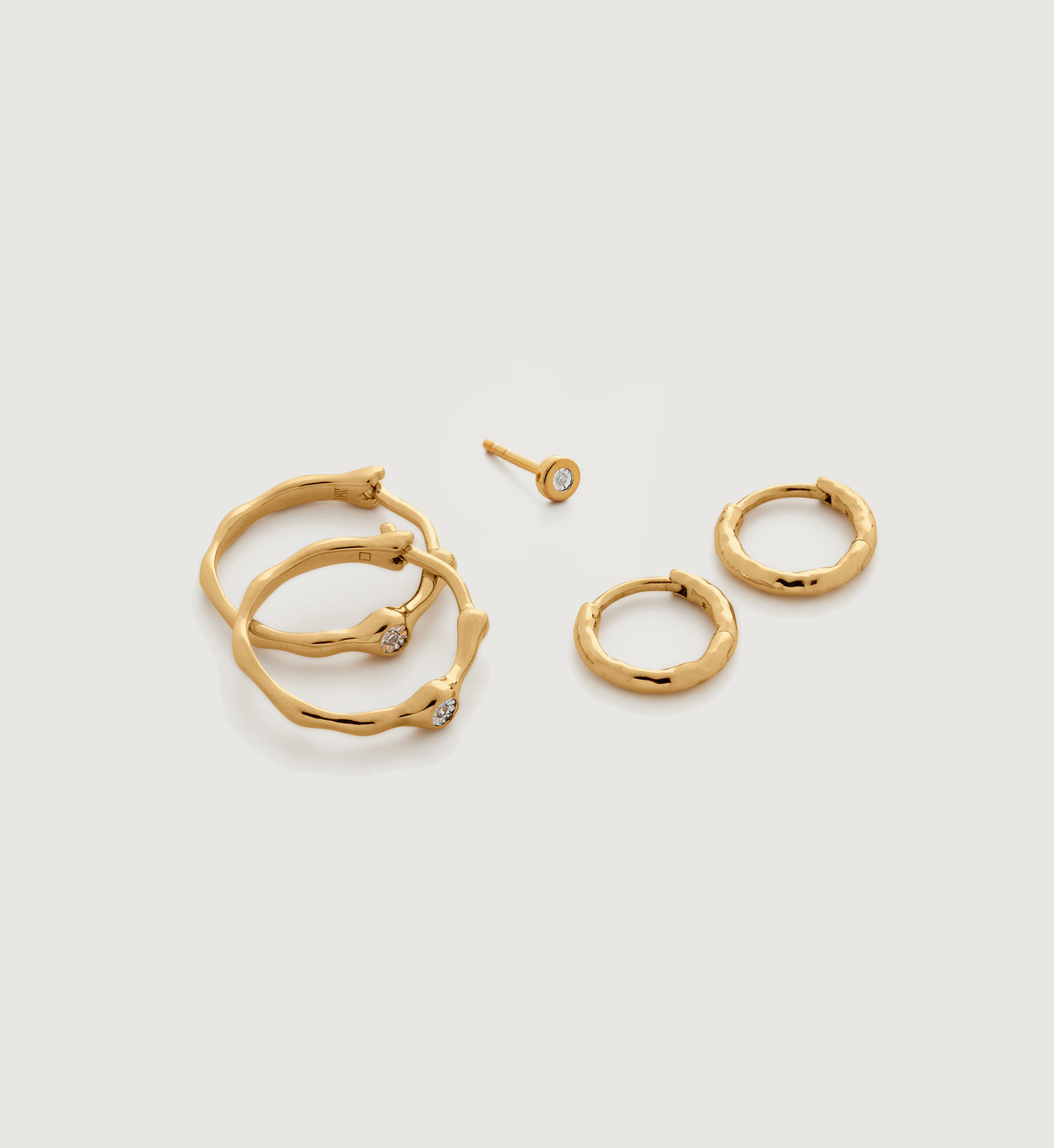 Siren and Linear Diamond Ear Stack | Monica Vinader (Global)