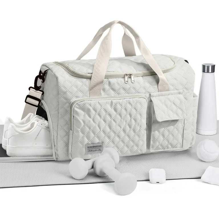 DAKIMOE Travel Duffle Bag for Women Men, Weekender Bags Carry on Gym Bag with Wet Pocket/Adjustab... | Walmart (US)