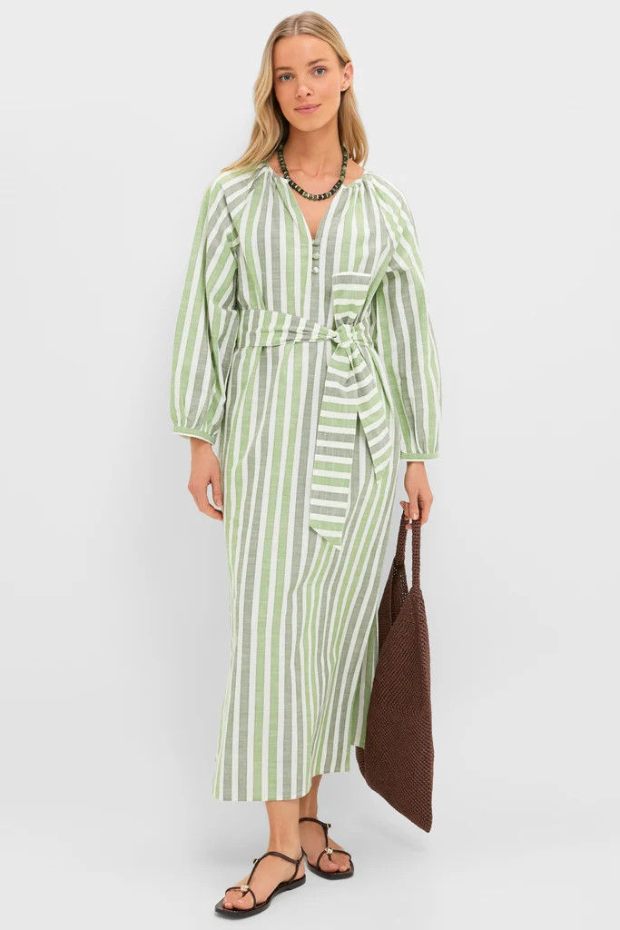 Lime Stripe Maryse Caftan | Tuckernuck (US)