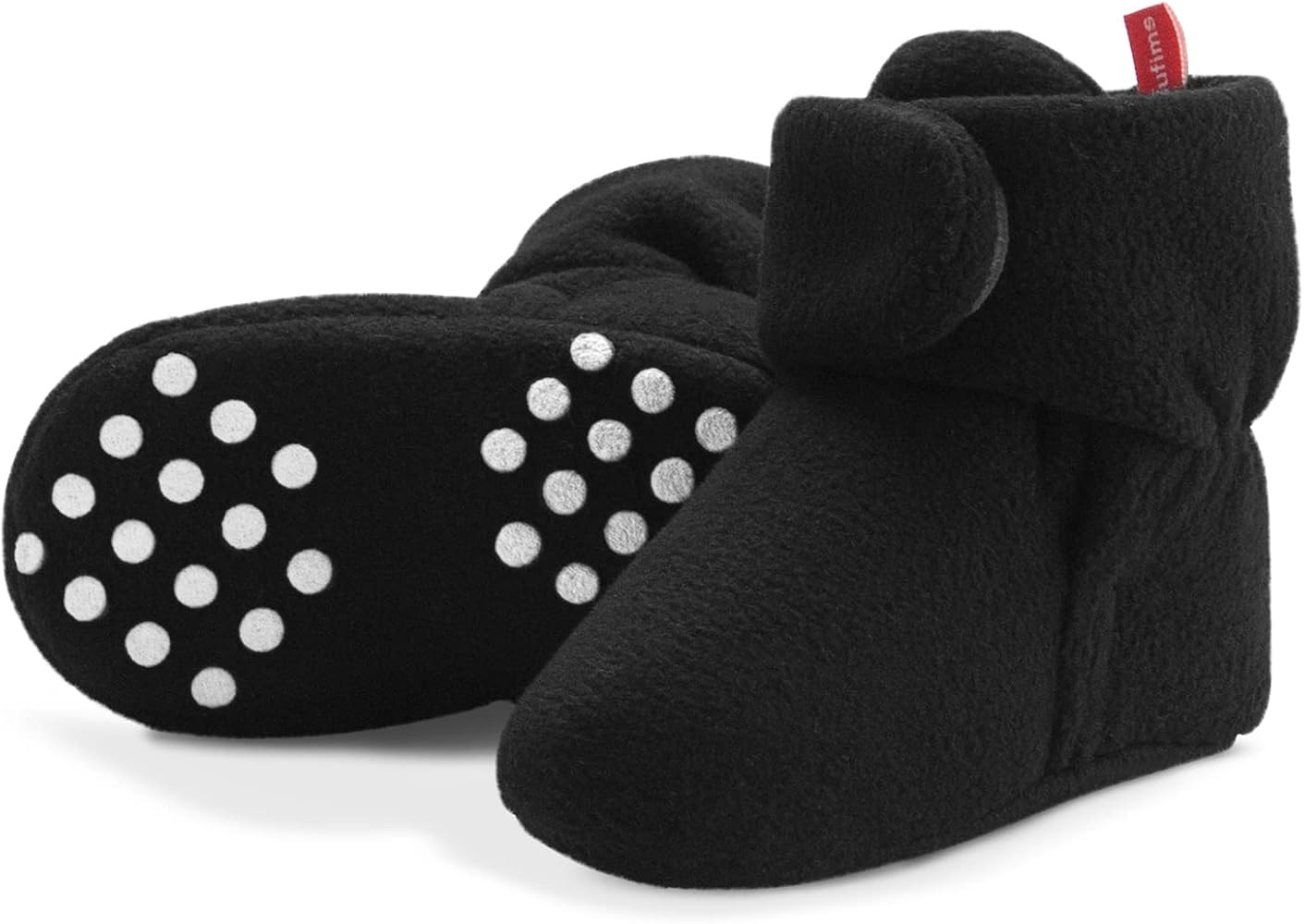 Bufims Baby Fleece Booties Newborn Unisex Booties Non-Slip Newborn Infant First Walkers Warm Shoe... | Amazon (US)