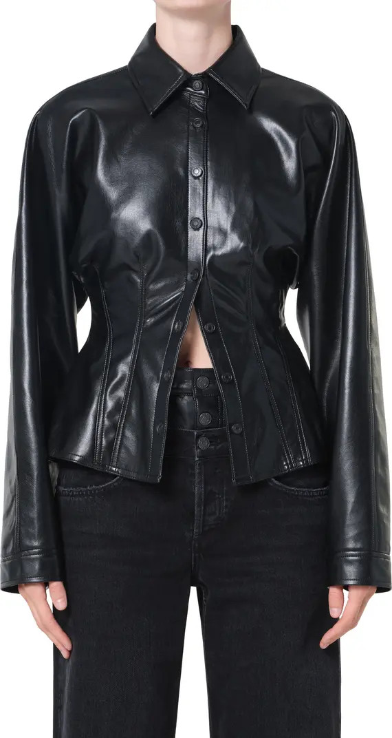 Devon Faux Leather Shirt | Nordstrom