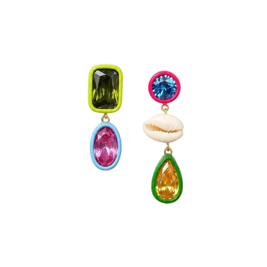 Ellen Asymmetrical Earrings | Over The Moon