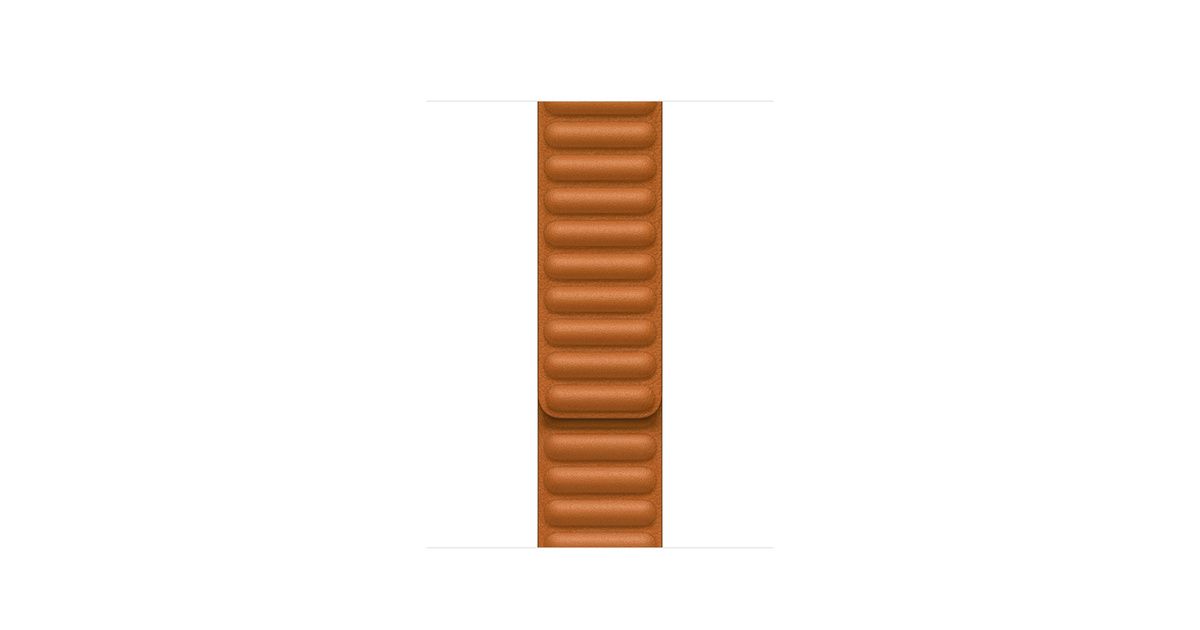 41mm Golden Brown Leather Link - S/M | Apple (US)