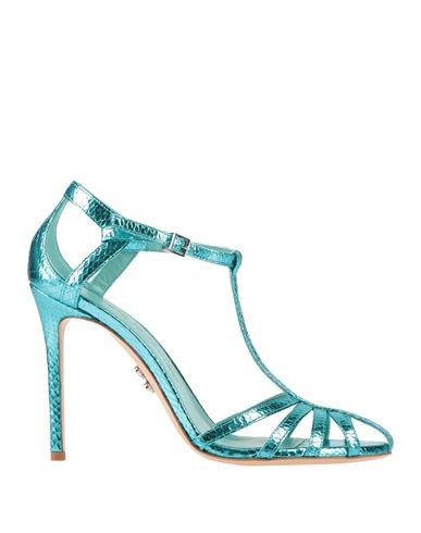 Sergio Levantesi Woman Pumps Turquoise Size 10 Leather | YOOX (US)