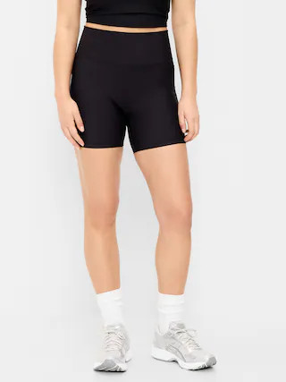 Extra-High Waisted PowerSoft Boundless Pocket Biker Shorts-- 6-inch inseam - No Front Seam | Old Navy (US)