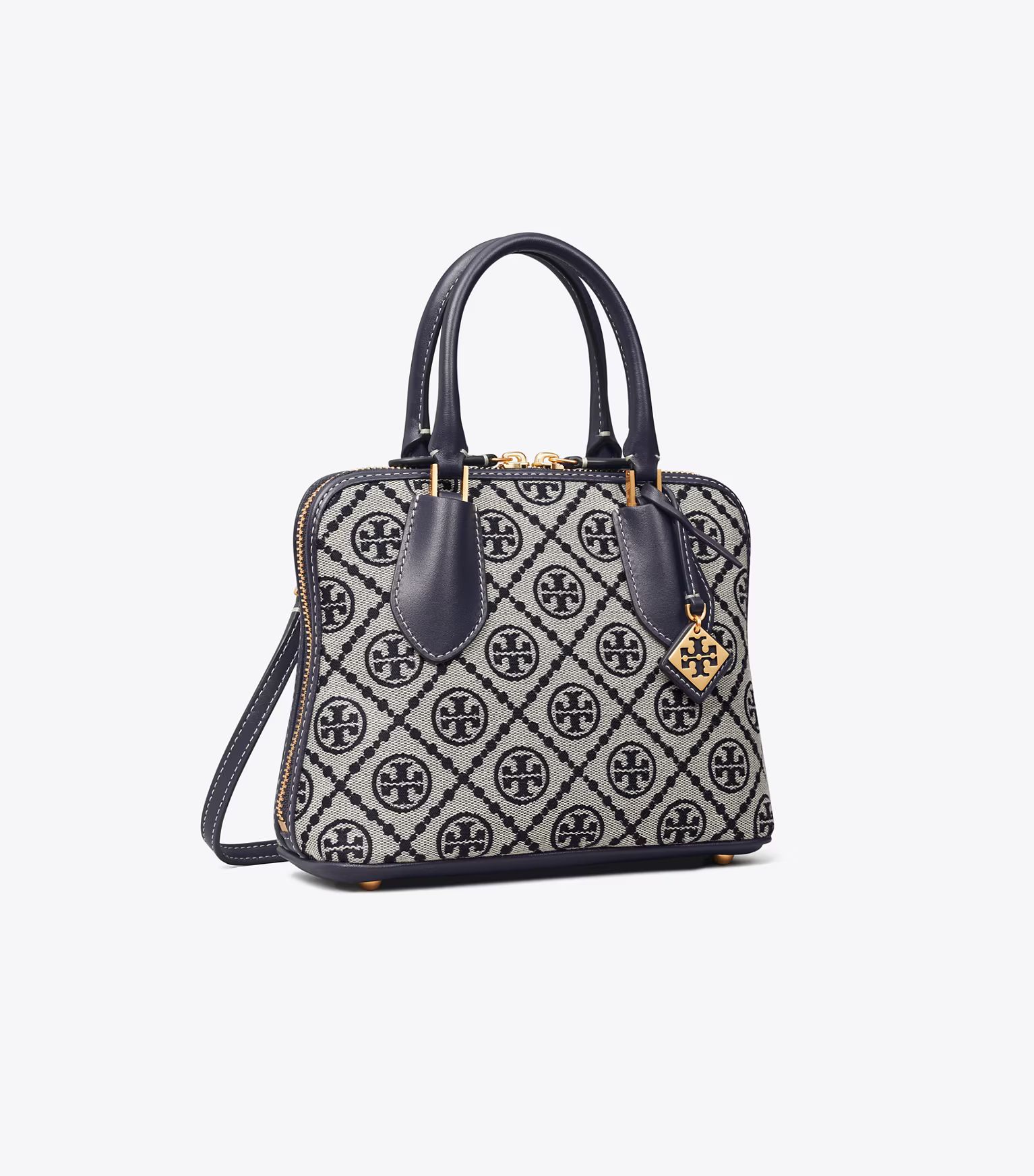 Mini T Monogram Jacquard Swing Satchel: Women's Designer Crossbody Bags | Tory Burch | Tory Burch (US)