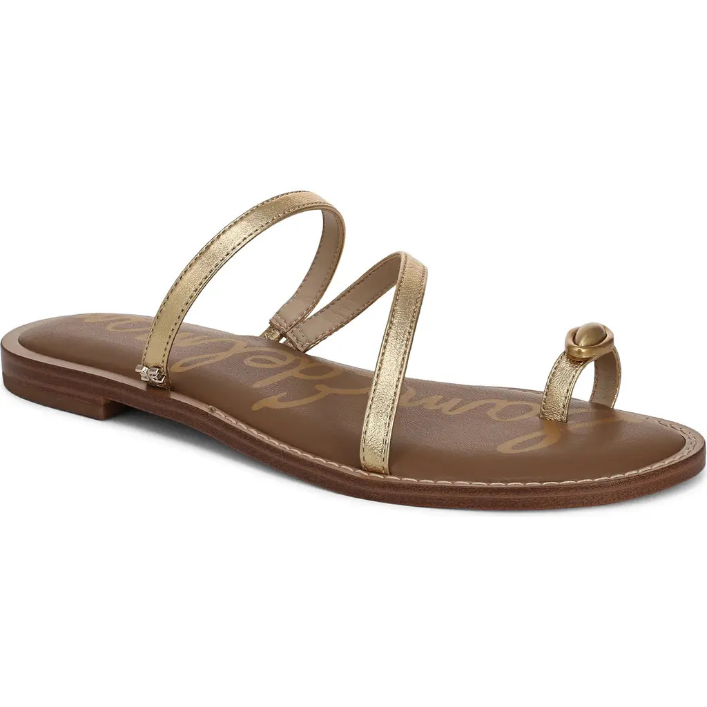 Sam Edelman Harlyn Slide Sandal in Amber Gold at Nordstrom Rack, Size 8 | Nordstrom Rack