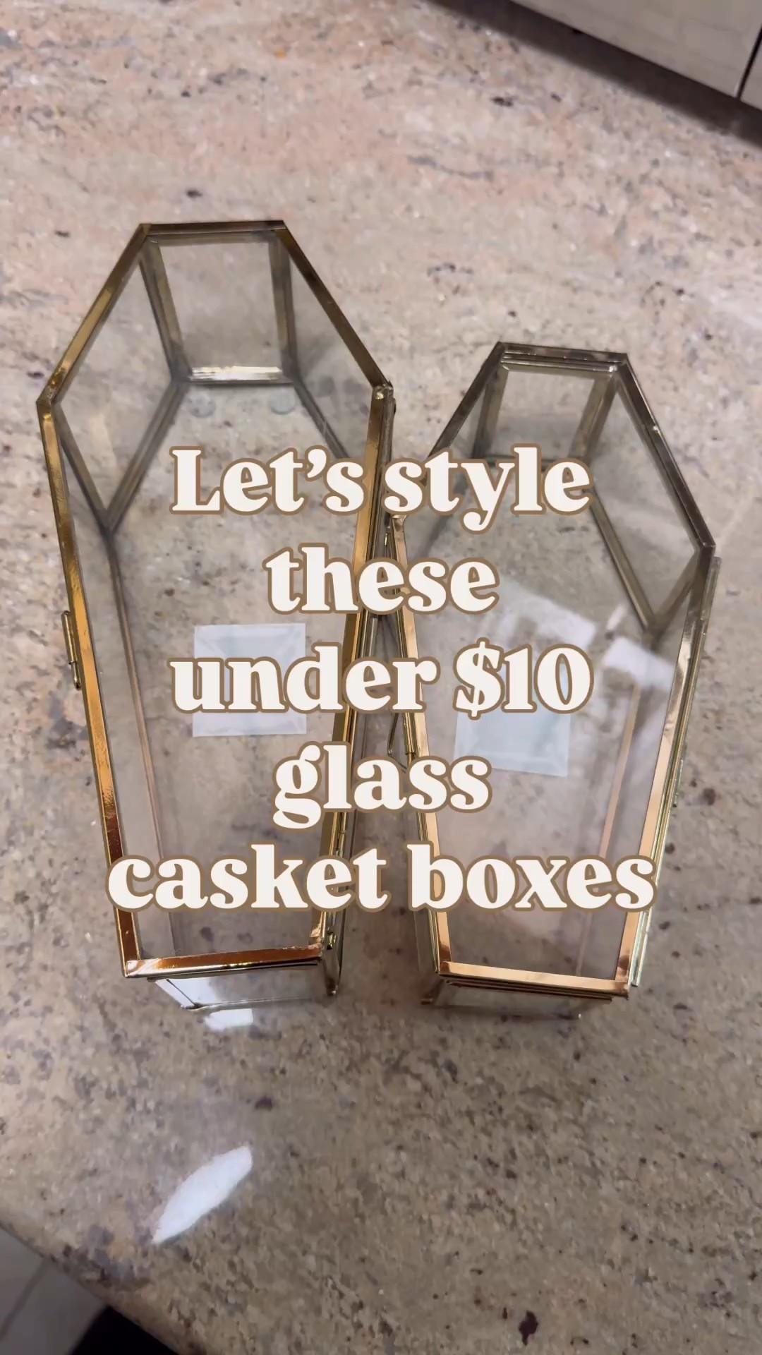 These glass casket boxes are so much fun to style any way you like. I chose a spooky floral vibe, and everything is linked here. 

#LTKSeasonal #LTKFindsUnder50 #LTKHome