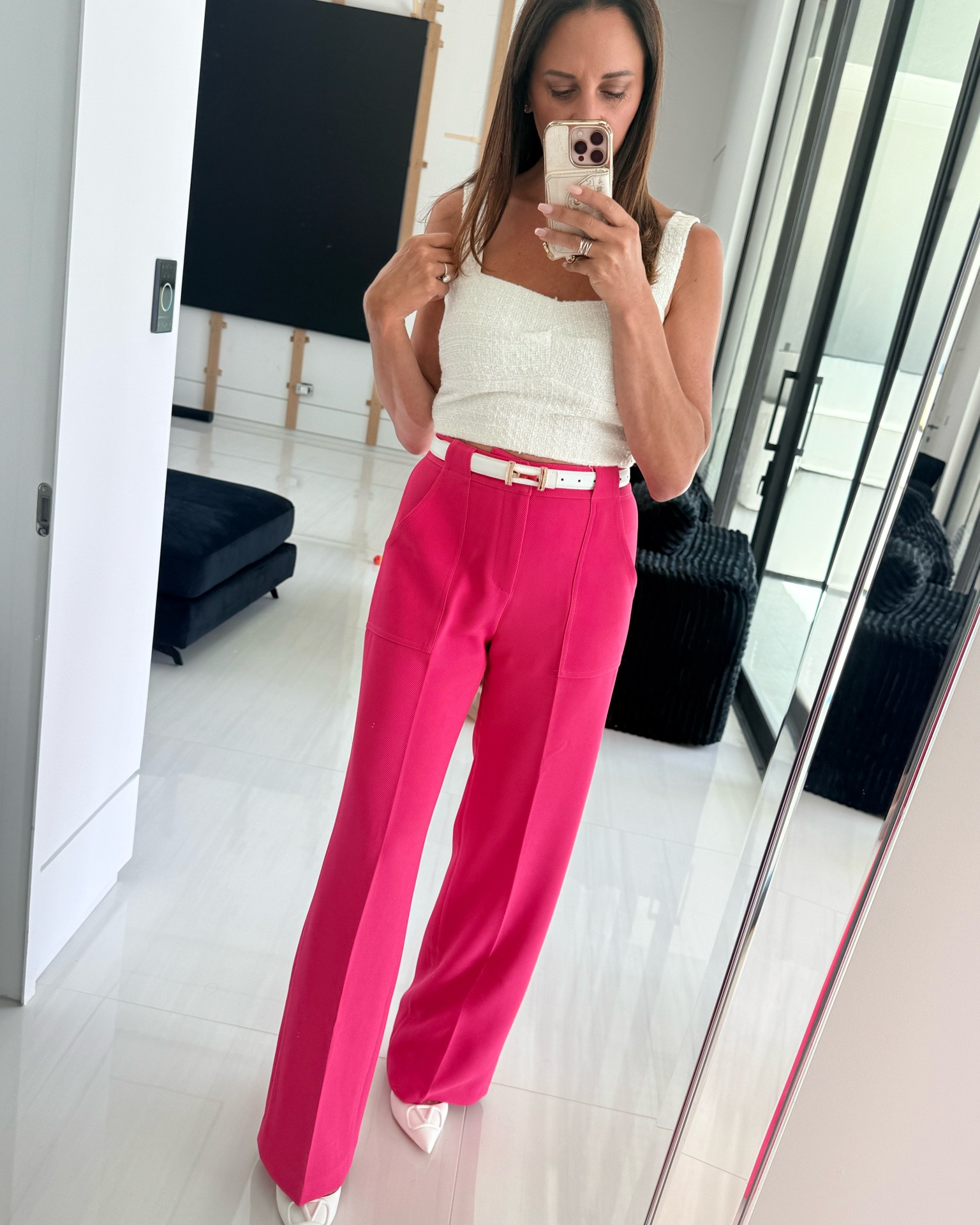 Nothing screams louder that is is summer then a bright pink trouser pants!

#LTKootd #LTKWorkwear #LTKOver40