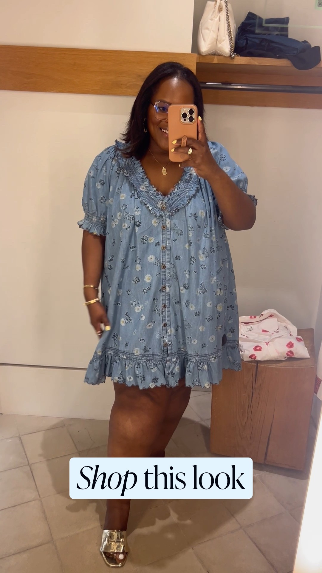 Pilcro denim floral mini dress from Anthropologie 💛💛💛💛

#LTKMidsize #LTKPetite #LTKStyleTip