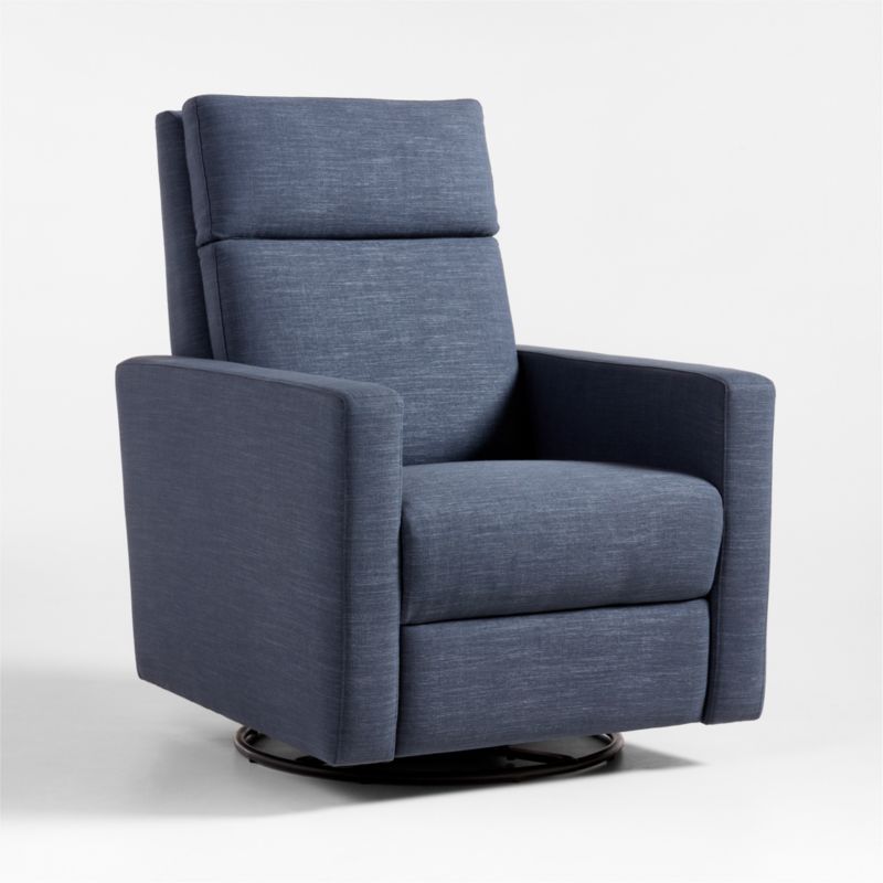 Rixby Navy Nursery Power Recliner Chair + Reviews | Crate & Kids | Crate & Barrel