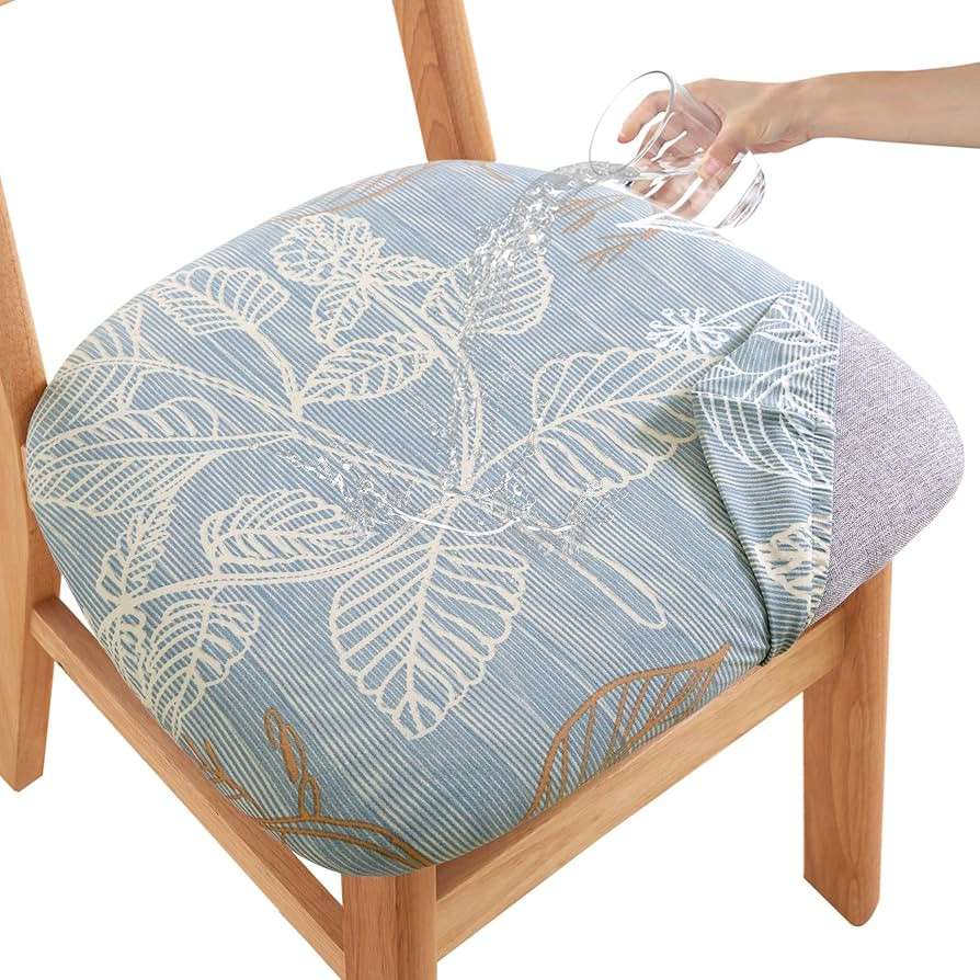 CRFATOP Waterproof Dining Chair Seat Covers Set of 6, Stretch Dining Room Cushion Covers Non-Slip... | Amazon (US)