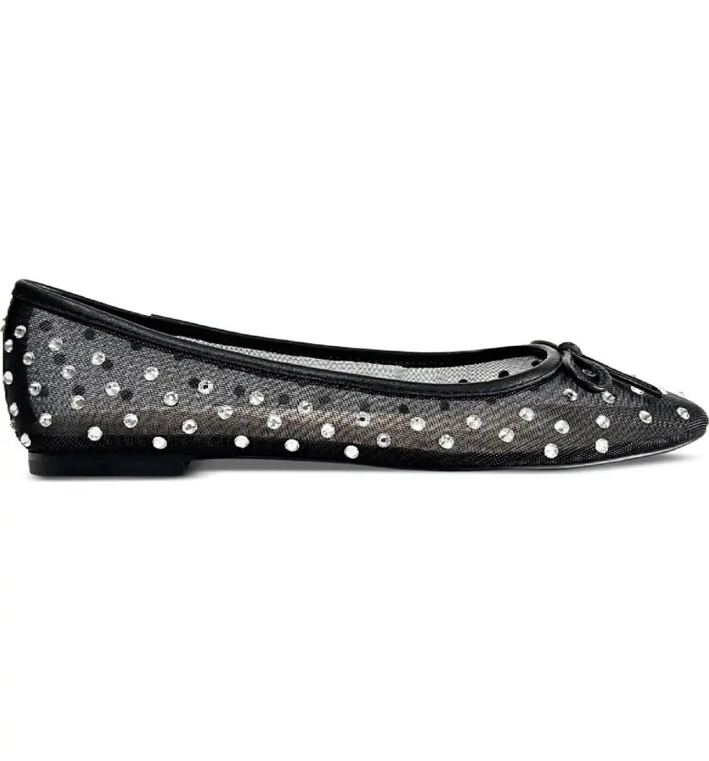 Sadie Rhinestone Mesh Ballet Flat (Women) | Nordstrom