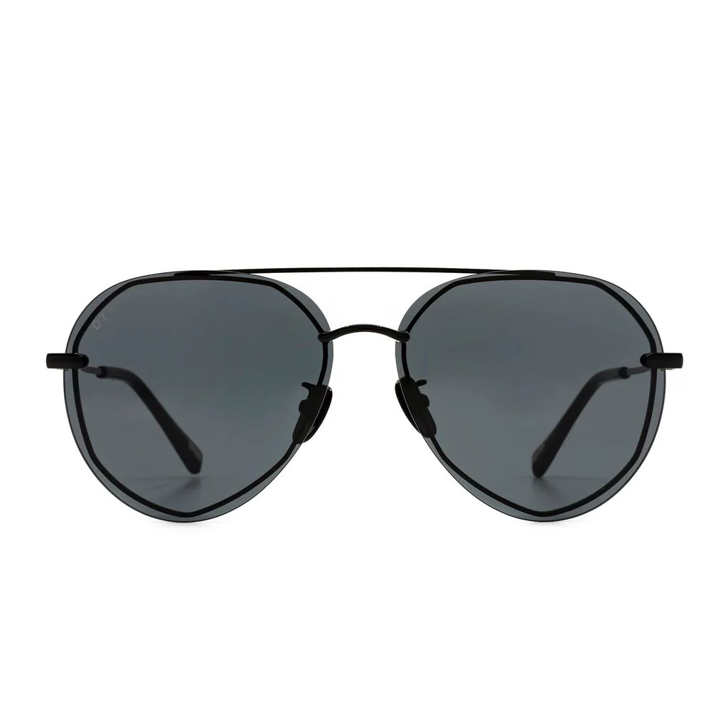COLOR: black   grey sunglasses | DIFF Eyewear
