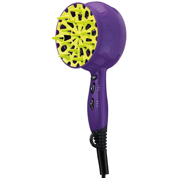 Bed Head Tourmaline Ionic Hair Shine Hair Dryers, Purple with Diffuser | Walmart (US)