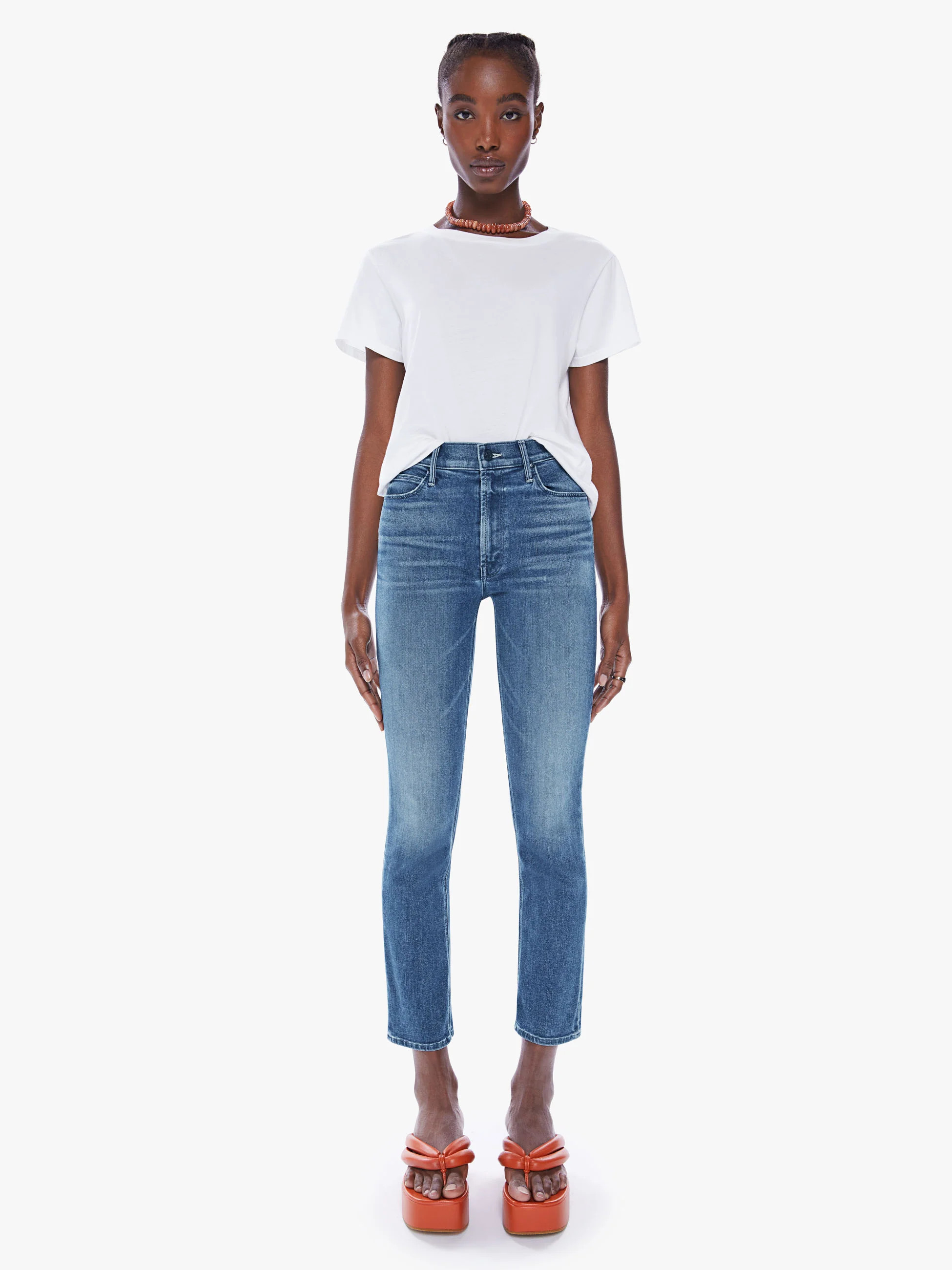 THE MID RISE DAZZLER ANKLE WISH ON A STAR | Mother Denim
