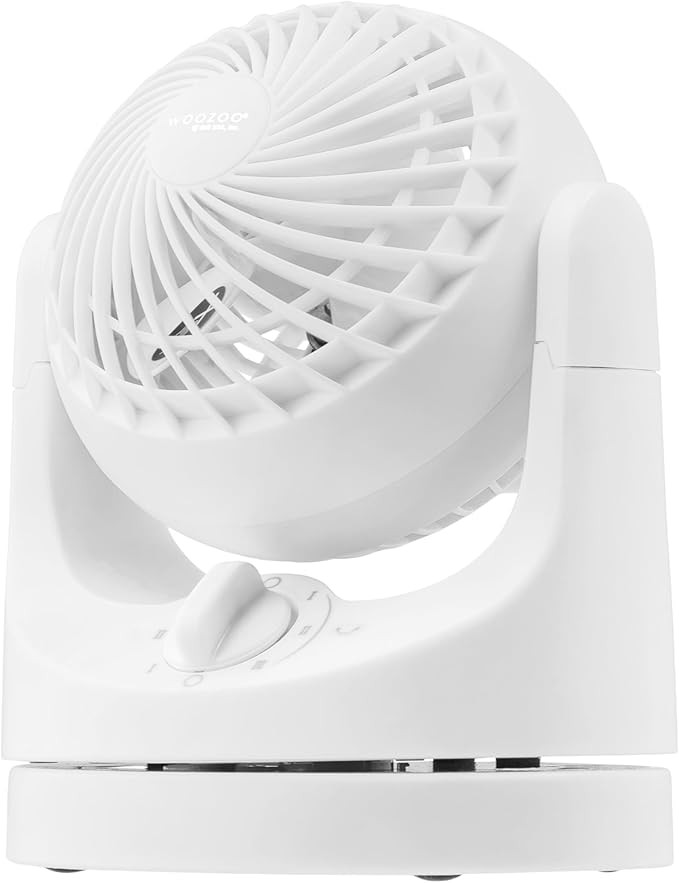 IRIS USA WOOZOO Desk Fan, Oscillating Air Circulator, 3 Speeds, 32ft Max Air Distance, 108ft² Co... | Amazon (US)