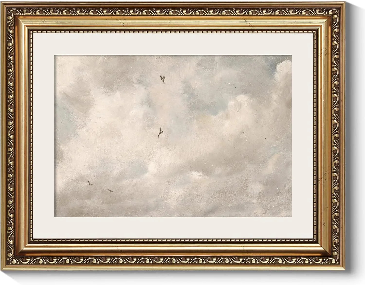 Highcool Wall , Sky Clouds Study Paintings, Aesthetic Canvas Prints Artwork with Frame, Wall Deco... | Walmart (US)