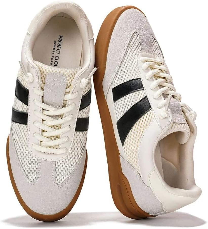 Project Cloud 100% Genuine Leather Casual Sneakers for Women - Memory Foam Insoles - Womens Shoes... | Amazon (US)