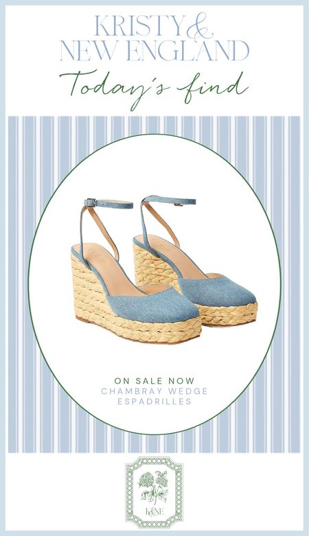 These chambray wedges are on sale and so cute! 

#LTKShoeCrush #LTKSaleAlert #LTKOver40